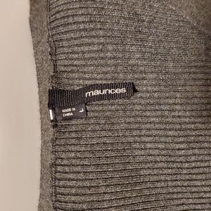 Large, dark grey Maurices light- weight sweater.